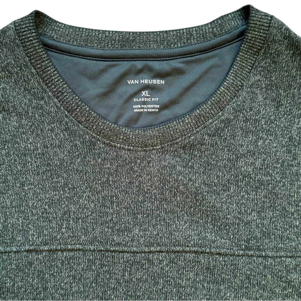 VAN HEUSEN CLASSIC FIT CREW‎ NECK GREEN SWEATSHIRT | MEN’S SIZE XL